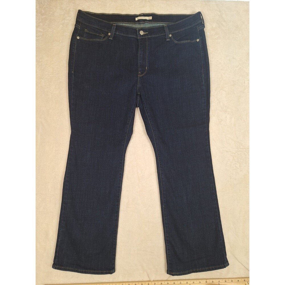 Levis Classic Bootcut Womens Jeans 20W Dark Wash 40x29 Cotton Stretch Mid Rise